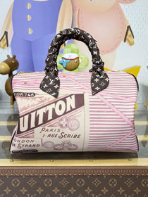 Louis vuitton textile speedy soft 30 M28750 pink