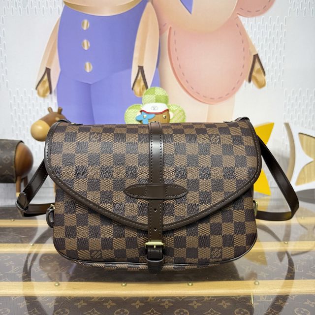 Louis vuitton original damier ebene saumur mm N48080