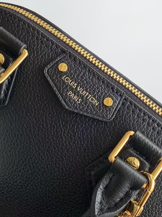 Louis vuitton original calfskin alma trunk BB M29445 black