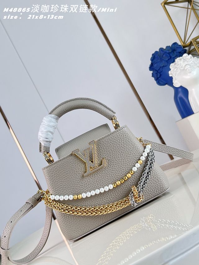 Louis vuitton original calfskin capucines BB M15117