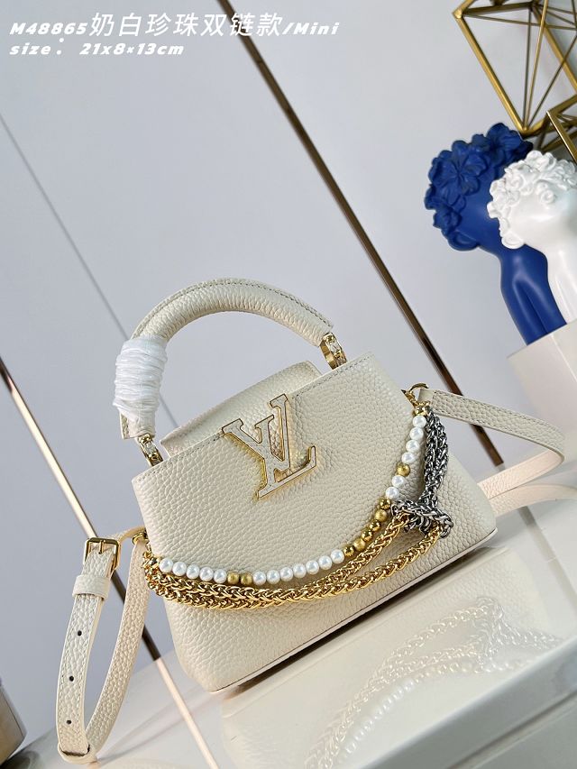 Louis vuitton original calfskin capucines BB M15117