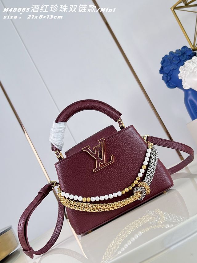 Louis vuitton original calfskin capucines BB M15117