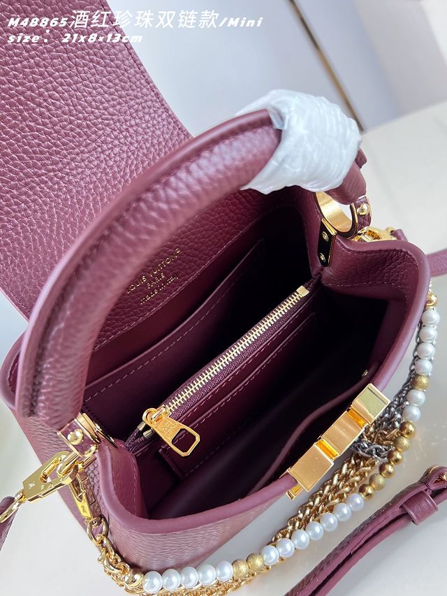 Louis vuitton original calfskin capucines BB M15117