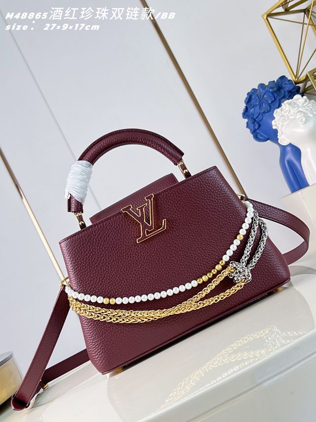 Louis vuitton original calfskin capucines BB M28197