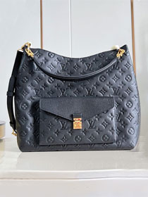 Louis vuitton original calfskin hobo metis M27189 black