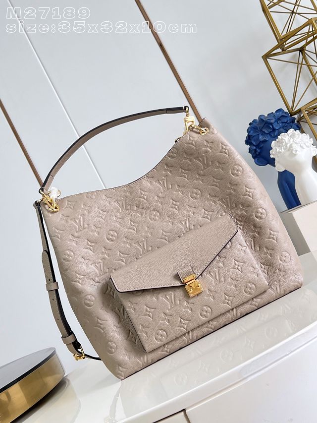 Louis vuitton original calfskin hobo metis M27937 tourterelle