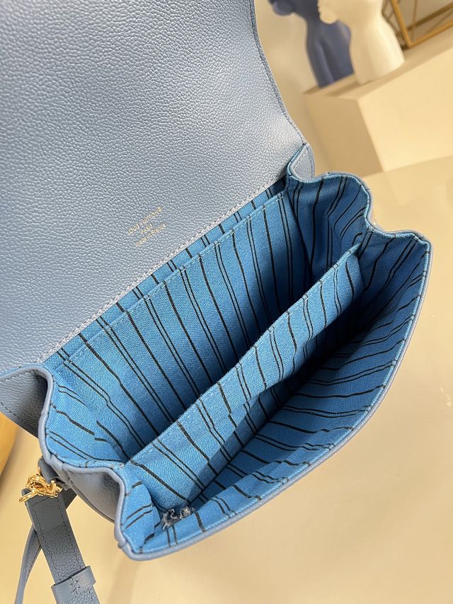 Louis vuitton original calfskin pochette metis M41487 blue