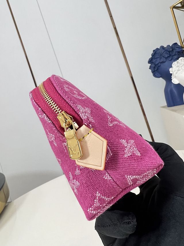 Louis vuitton original denim pochette cosmetique M28050