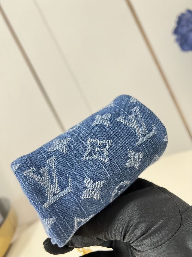 Louis vuitton original denim trousse speedy M27605