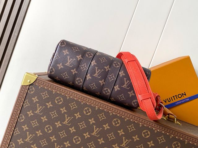 Louis vuitton original monogram canvas keepall 25 M28074 orange