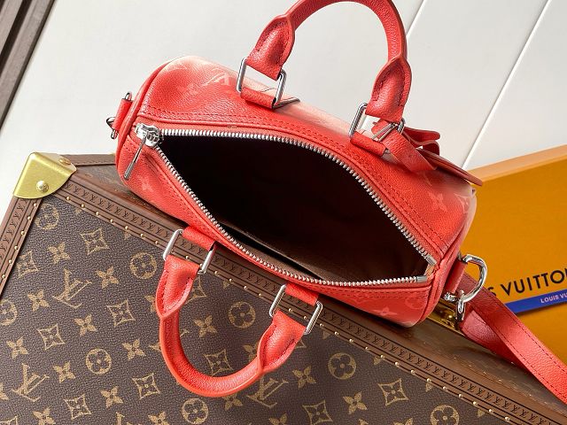 Louis vuitton original monogram canvas keepall 25 M28074 orange
