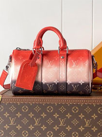 Louis vuitton original monogram canvas keepall 25 M28074 orange