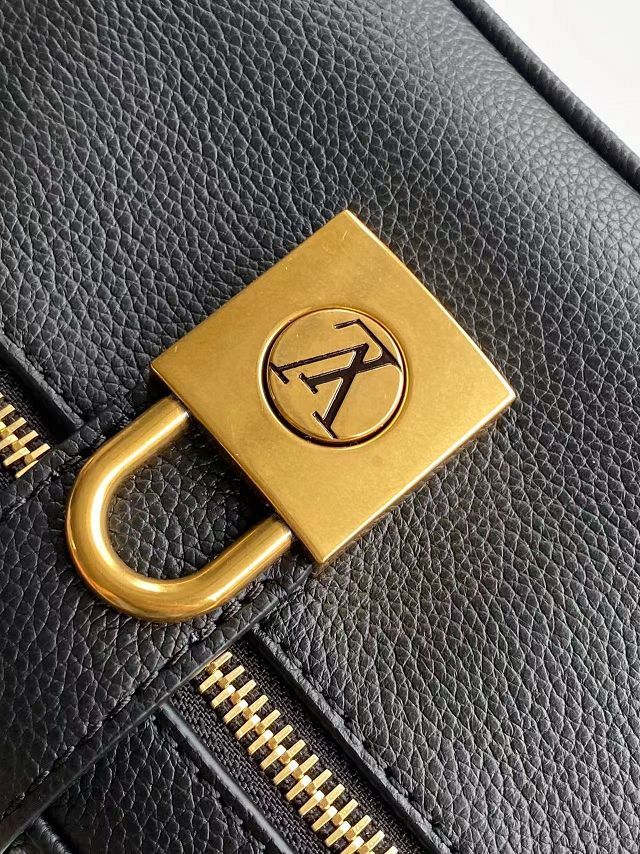 Louis vuitton original calfskin low key vanity pouch M27505 black