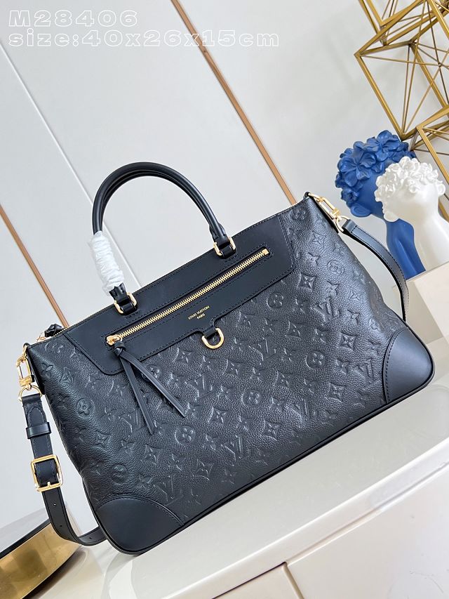 Louis vuitton original calfskin skyline MM handbag M28406 black