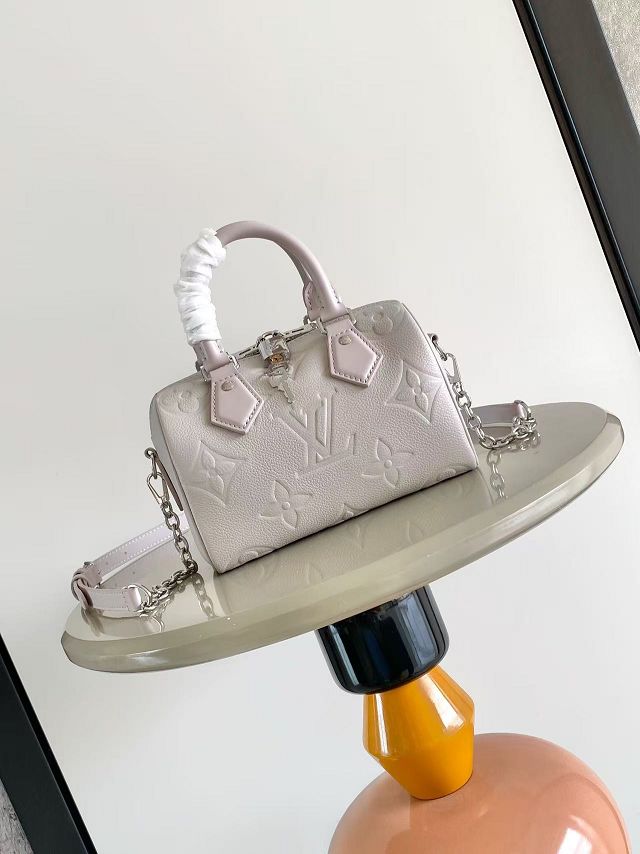 Louis vuitton original calfskin speedy 20 M28343 light grey