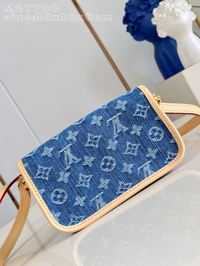 Louis vuitton original denim nano diane M27700 blue