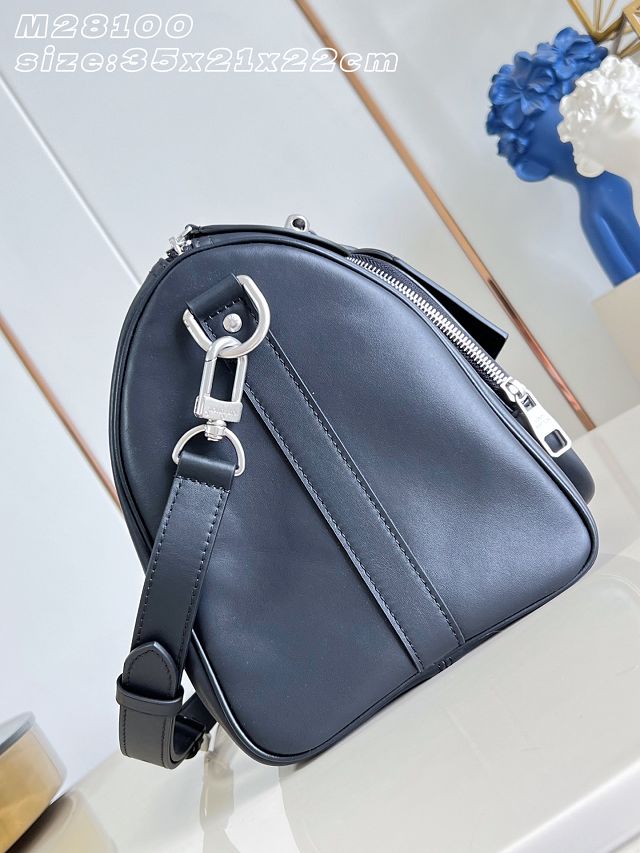 Louis vuitton original calfskin keepall cargo 35 M28100 black 