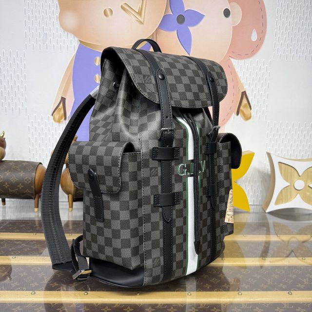 Louis vuitton original damier graphite christopher backpack mm P01969