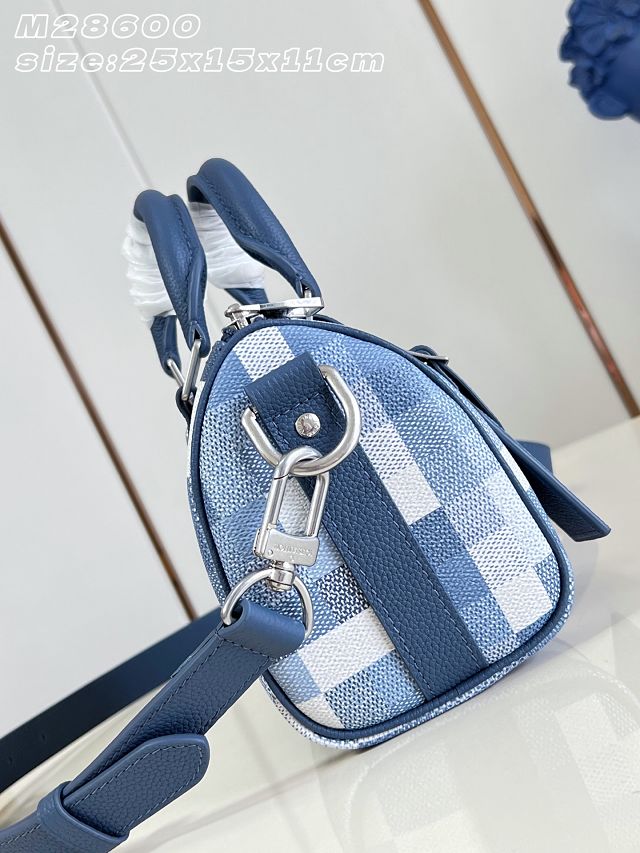 Louis vuitton original denim keepall 25 M28600 blue