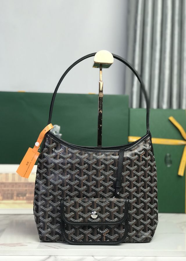 Goyard original canvas hobo boheme mini bag GY0142 black