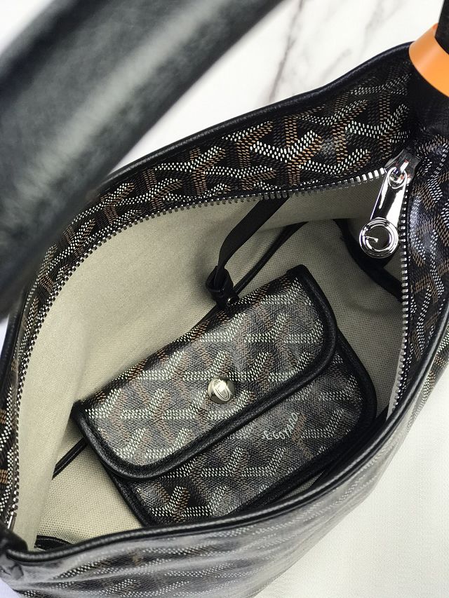 Goyard original canvas hobo boheme mini bag GY0142 black