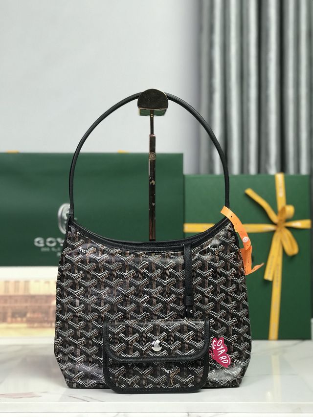 Goyard original canvas hobo boheme mini bag GY0142 black