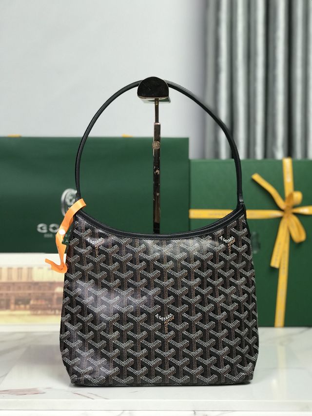 Goyard original canvas hobo boheme mini bag GY0142 black