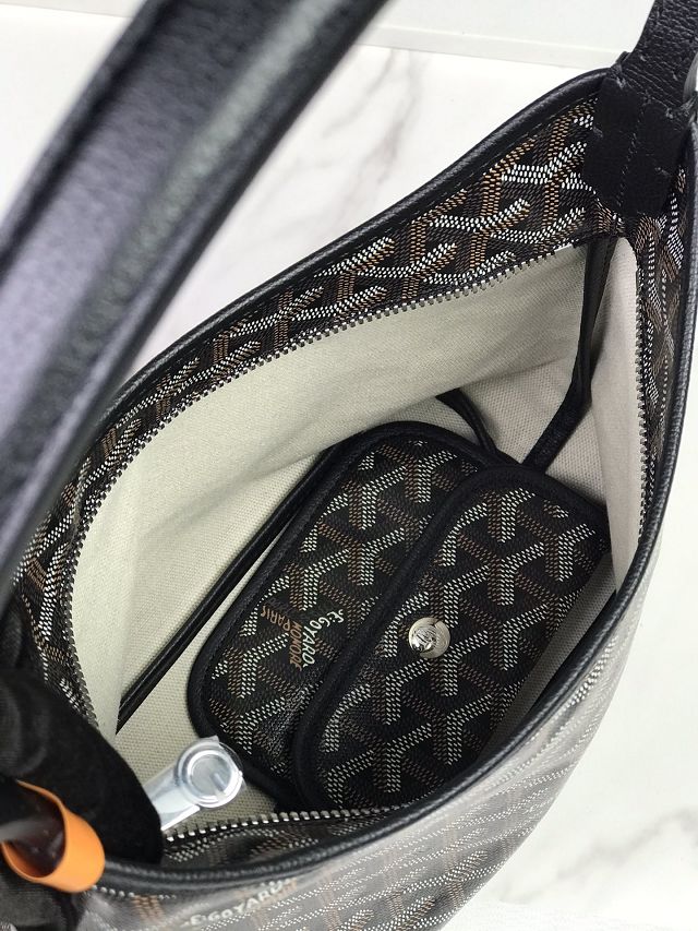 Goyard original canvas hobo boheme mini bag GY0142 black