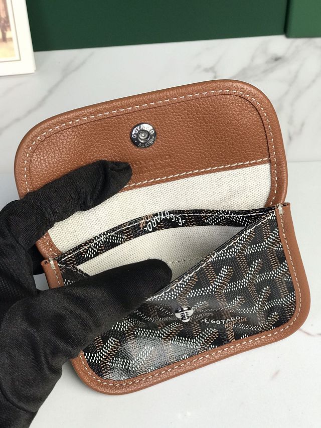 Goyard original canvas hobo boheme mini bag GY0142 black&brown