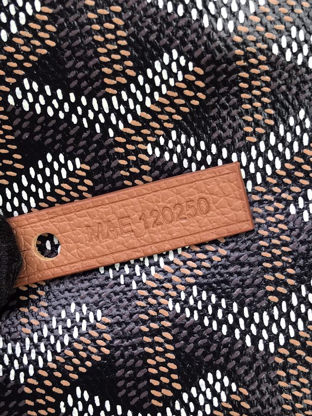 Goyard original canvas hobo boheme mini bag GY0142 black&brown