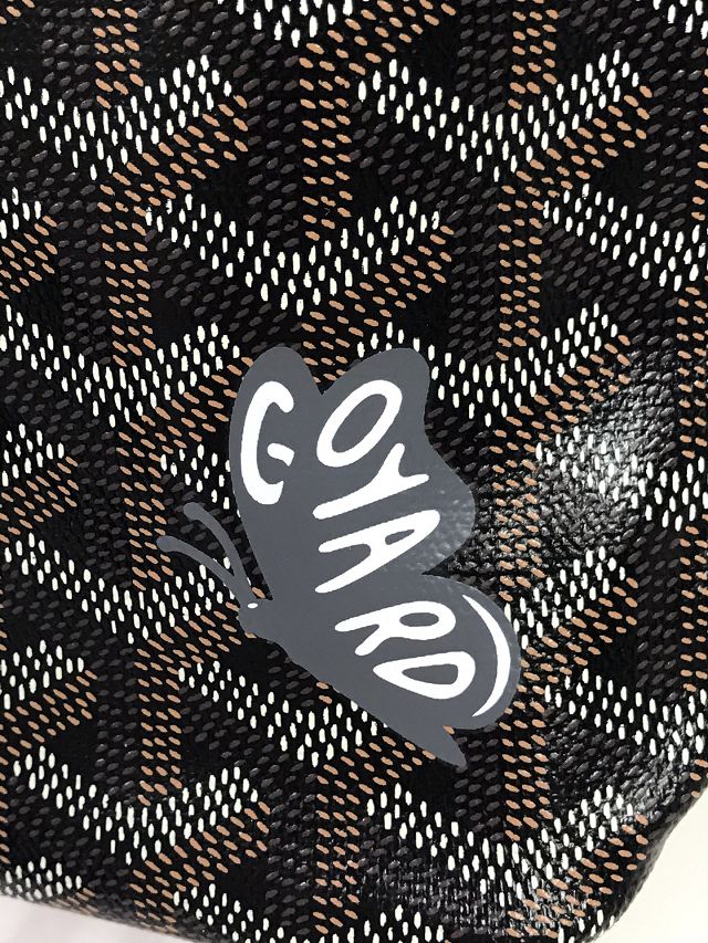 Goyard original canvas hobo boheme mini bag GY0142 black&brown