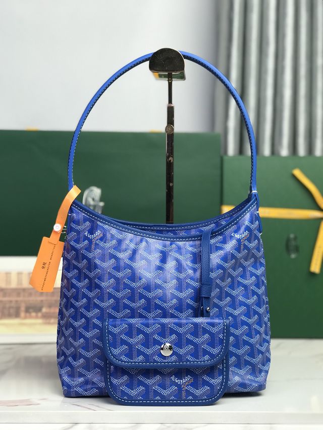 Goyard original canvas hobo boheme mini bag GY0142 blue