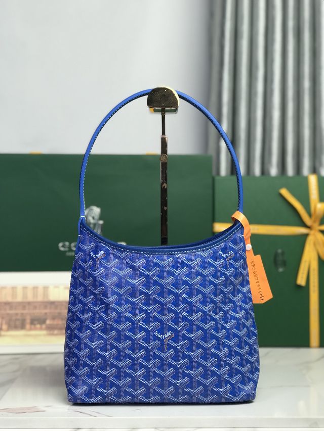 Goyard original canvas hobo boheme mini bag GY0142 blue