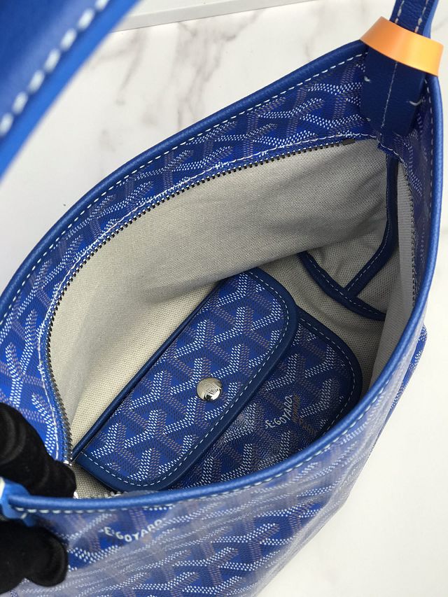 Goyard original canvas hobo boheme mini bag GY0142 blue