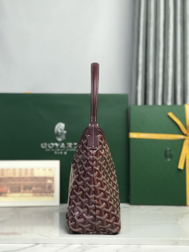Goyard original canvas hobo boheme mini bag GY0142 burgundy