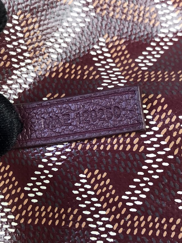 Goyard original canvas hobo boheme mini bag GY0142 burgundy