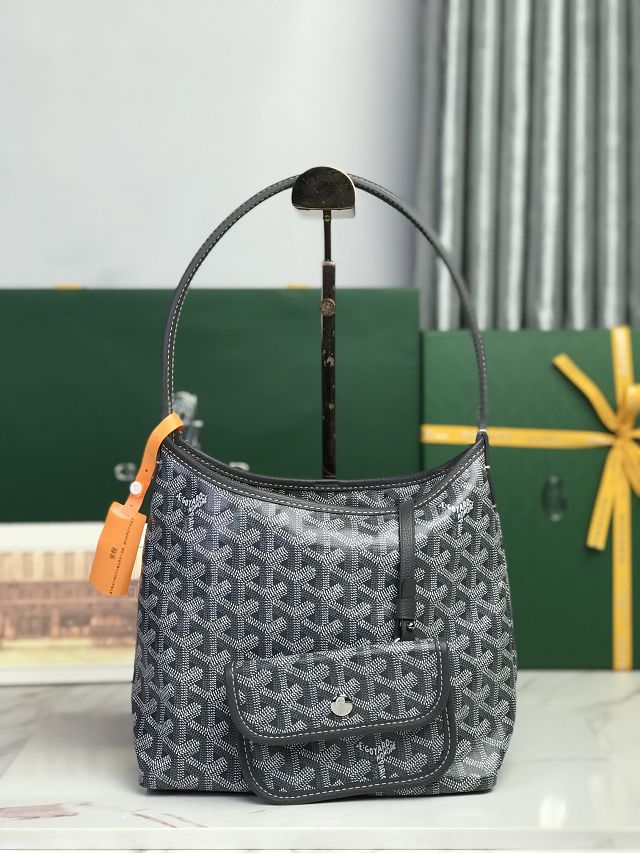 Goyard original canvas hobo boheme mini bag GY0142 grey