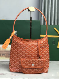 Goyard original canvas hobo boheme mini bag GY0142 orange