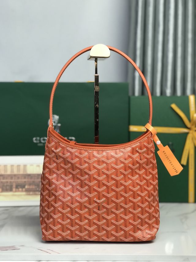 Goyard original canvas hobo boheme mini bag GY0142 orange
