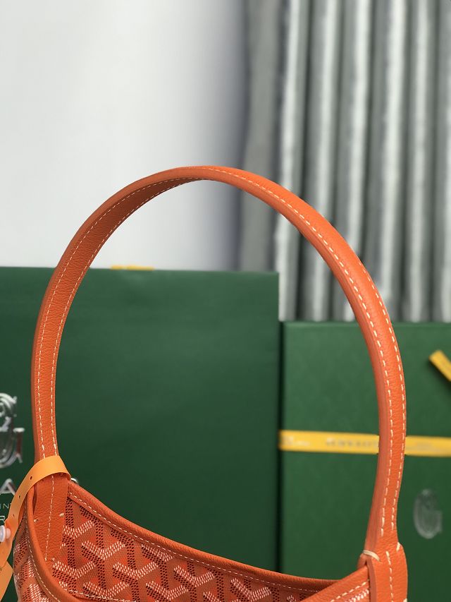Goyard original canvas hobo boheme mini bag GY0142 orange
