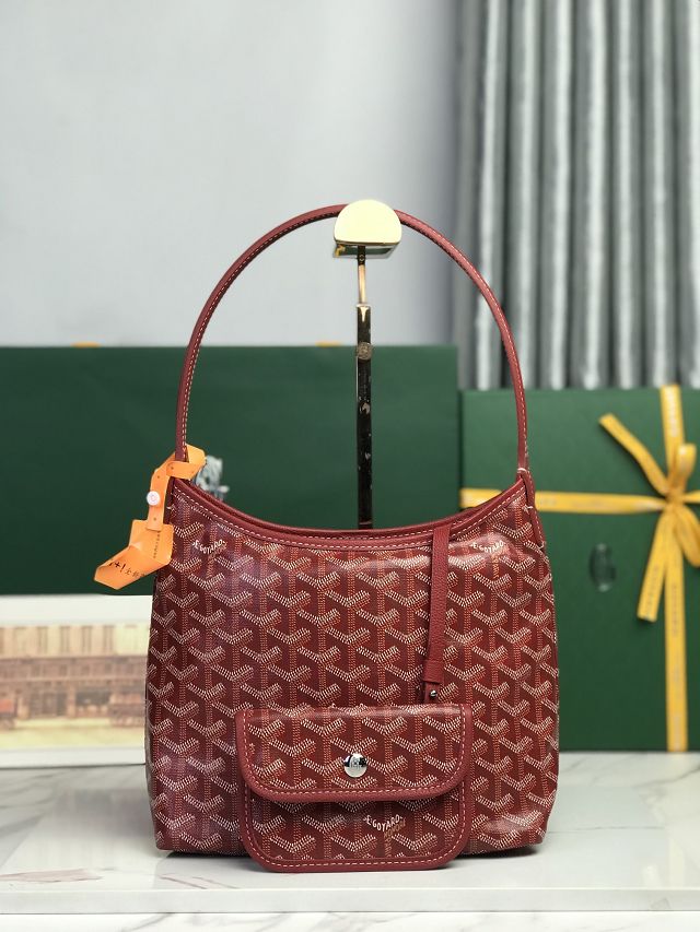 Goyard original canvas hobo boheme mini bag GY0142 red
