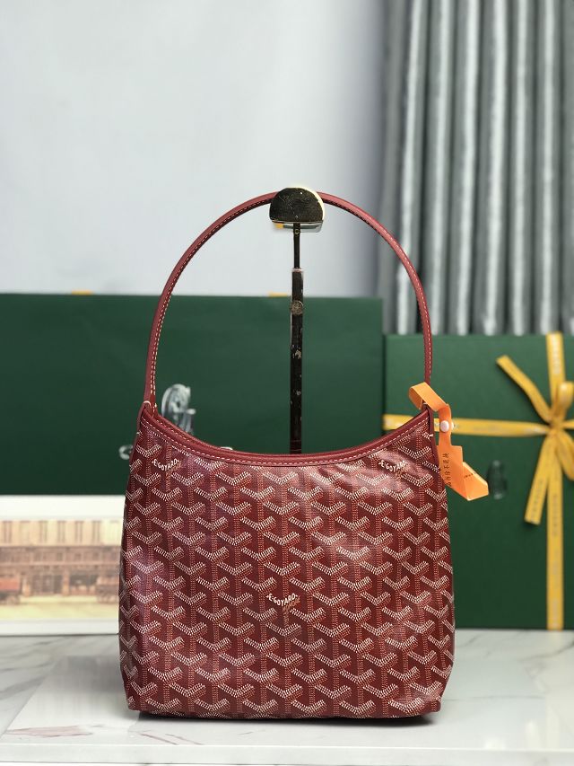 Goyard original canvas hobo boheme mini bag GY0142 red