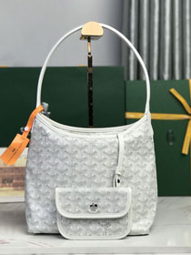 Goyard original canvas hobo boheme mini bag GY0142 white