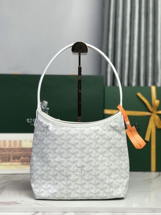 Goyard original canvas hobo boheme mini bag GY0142 white