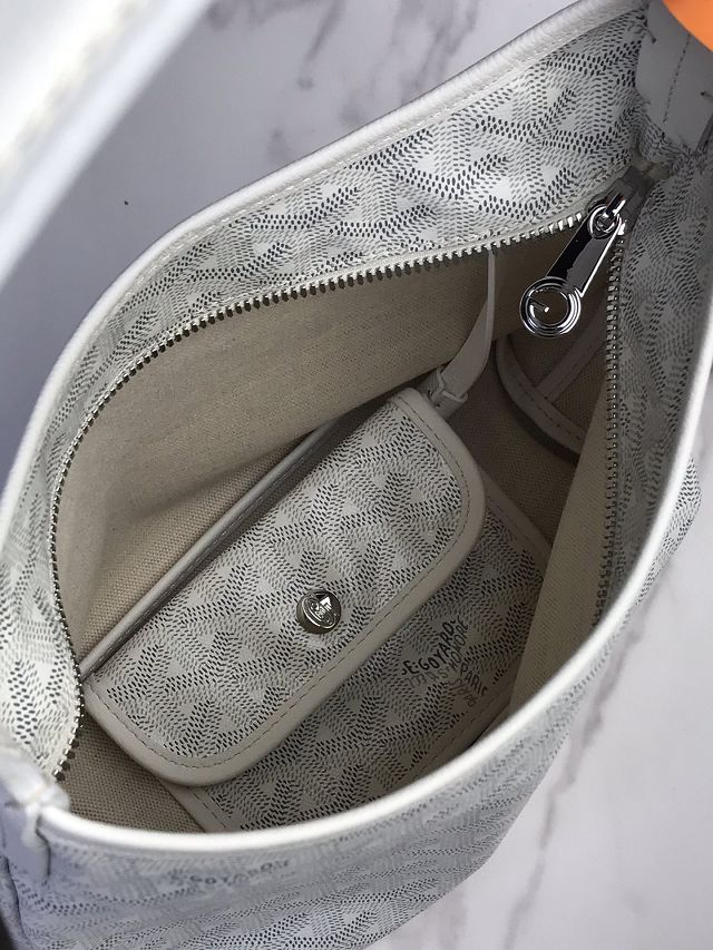 Goyard original canvas hobo boheme mini bag GY0142 white