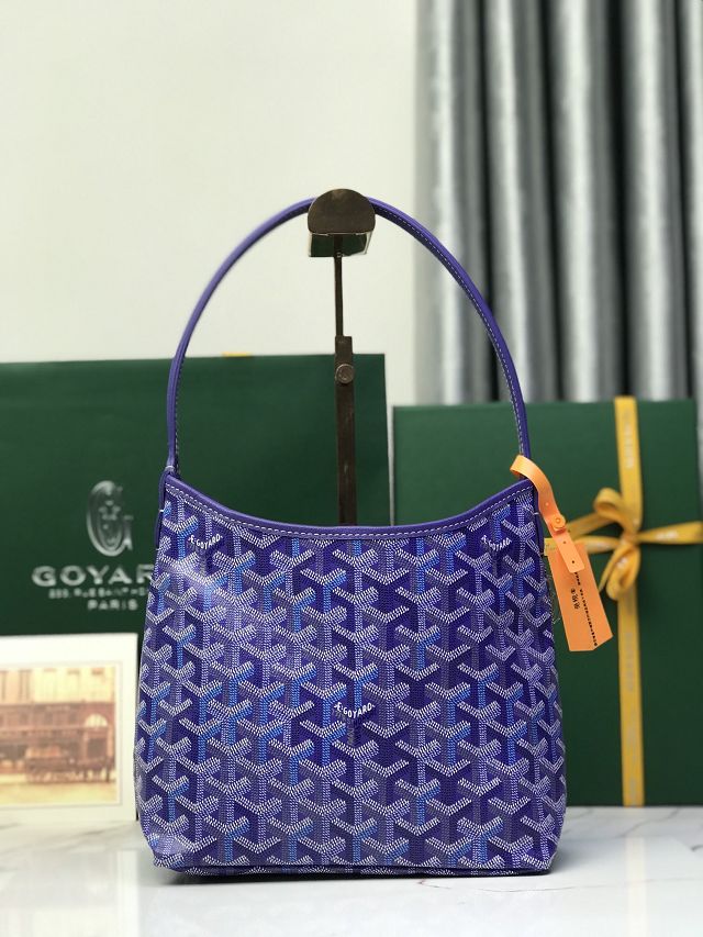 Goyard original canvas hobo boheme mini bag GY0142 blueberry purple