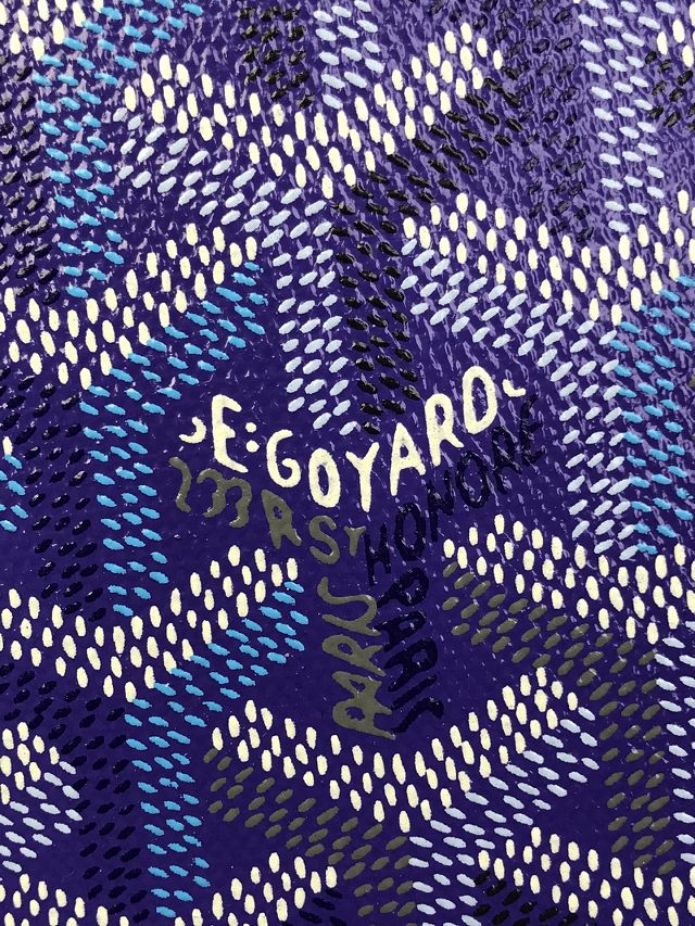 Goyard original canvas hobo boheme mini bag GY0142 blueberry purple