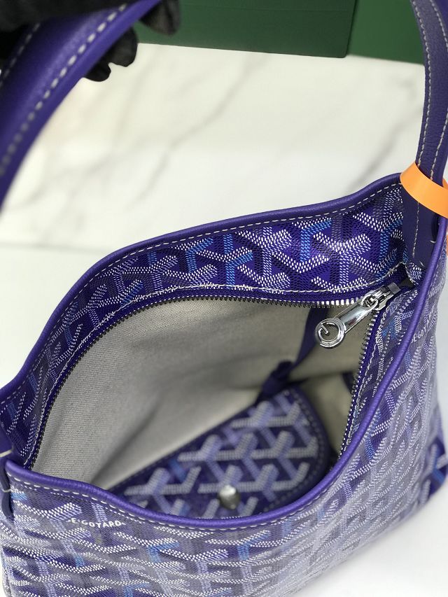 Goyard original canvas hobo boheme mini bag GY0142 blueberry purple