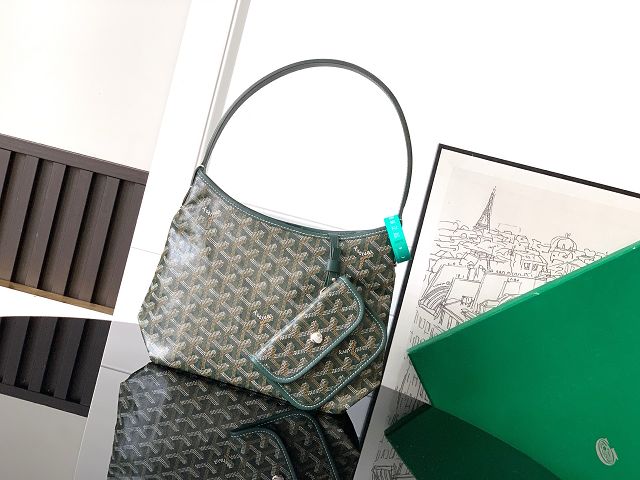 Goyard original canvas hobo boheme mini bag GY0142 dark green
