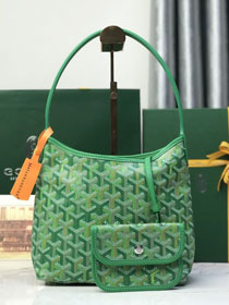 Goyard original canvas hobo boheme mini bag GY0142 meadow green